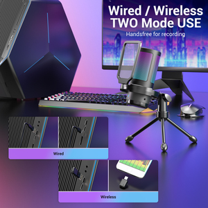 <span class=keywords><strong>Carte</strong></span> <span class=keywords><strong>son</strong></span> USB à condensateur de jeu sans fil professionnel Compatible Live Streaming <span class=keywords><strong>Micro</strong></span> Studio Professionnel - Product Image 4
