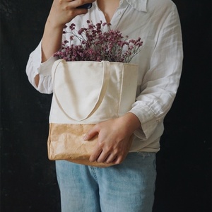 Biểu tượng tùy chỉnh in Dupont Tyvek Giấy Bãi Biển Túi mua sắm túi trắng Tyvek vải Tote Túi - Product Image 4