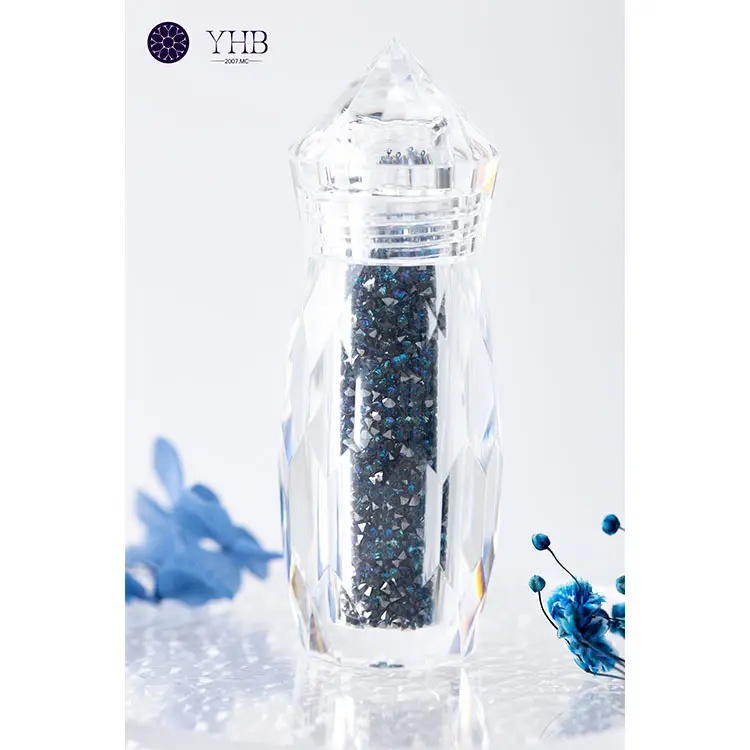 Arte del chiodo contemporanea diamanti decorativi a doppia punta Mini misto piccolo elfo in miniatura di cristallo di sabbia strass