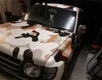 jumbo snow camo vinyl car wrap