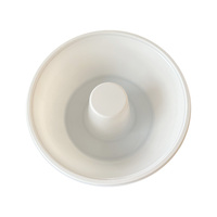 Bol en plastique CPET rond blanc pour emballage alimentaire HSQY