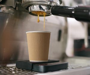 Custom Printed Biodegradable Ripple <b>Cup</b> 6/8/9/12 oz Double Wall Insulated Kraft Paper Lid <b>Disposable</b> Tea/Coffee/Tequila/Wine - Product Image 2