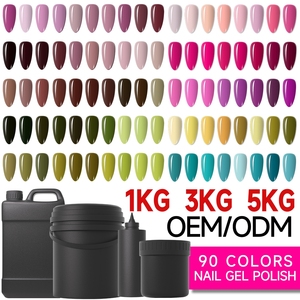 เจลทาเล็บยูวีขายดีจากโรงงาน ขายส่งจำนวนมาก 1กก. 3กก. 5กก. สีเจลทาเล็บเม็ดสีแน่น รับผลิตแบบ OEM/ODM สำหรับร้านทำเล็บ - Product Image 1