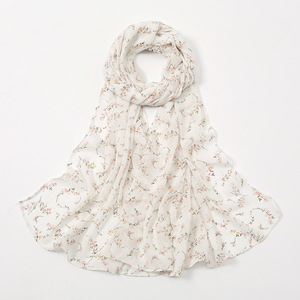 Khăn Trùm Đầu Áo Len Hoa Cao Cấp Chất Lượng Cao Khăn Choàng Quấn Hoa Thời Trang Nhẹ Cho Nữ Mùa Xuân Hè - Product Image 6