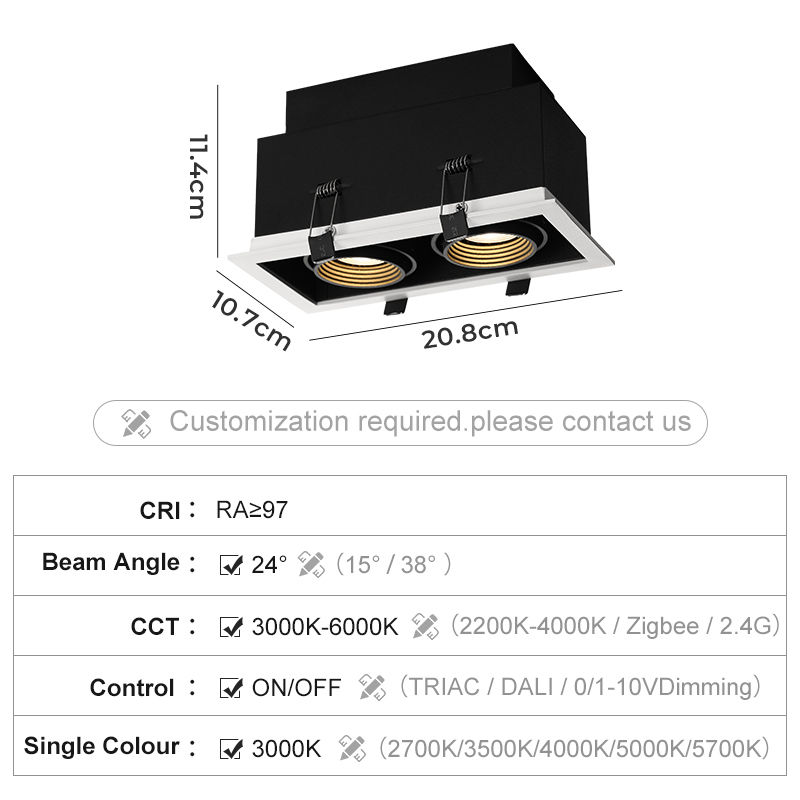 BQ16/Zigbee CCT 2700K-5700K Blanc MR16