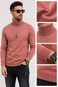 Suéter <span class=keywords><strong>de</strong></span> Punto <span class=keywords><strong>Cuello</strong></span> <span class=keywords><strong>Alto</strong></span> para <span class=keywords><strong>Hombre</strong></span>, Corte Ajustado, Liso, Manga Larga, Suave y Ligero, Varias Colores, Disponible en Stock - Product Image 4