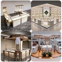Vitrine de présentation de bijoux de luxe sur mesure pour magasin, meuble de présentation moderne OEM/ODM pour boutique de détail