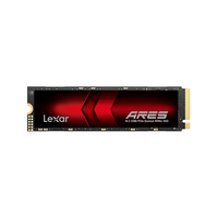 Lexar Ares SSD PCIe Gen4 NVMe M.2 2280 Internal Solid State Drive hingga 7400/6500 MB/s Baca/Tulis Kompatibel dengan Desktop Laptop