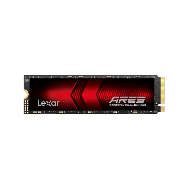 Lexar Ares SSD PCIe Gen4 NVMe M.2 2280 Internal Solid State Drive up to 7400/6500 MB/s Read/Write Compatible with Desktop Laptop