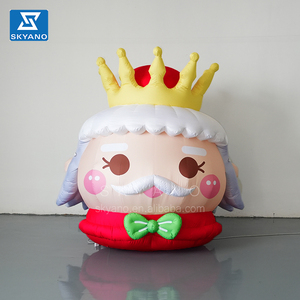 Personnages de dessins animés gonflables Roi et <span class=keywords><strong>couronne</strong></span> gonflable Accessoires de décoration de scène de théâtre de mascotte - Product Image 1