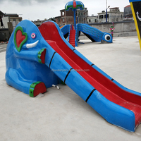 Parc aquatique amusant Équipement de piscine Glissières en fibre de verre Toboggan Water House Aqua Park pour enfants