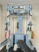Rack d'entraînement complet multifonctionnel avec barres de sécurité et barre de traction en acier pour l'entraînement des triceps