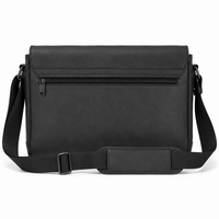 Bolso Bandolera de Piel Sintética con Solapa, Correa Ancha, Hebilla Frontal de Liberación Rápida, para Trabajo y Viajes, para Hombre
