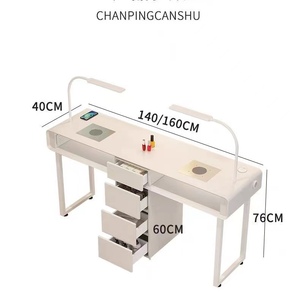 Table et chaise de manucure pour salon, économique, pour une ou deux personnes, table de manucure de luxe légère, multifonctionnelle, poste de travail pour manucure - Product Image 6