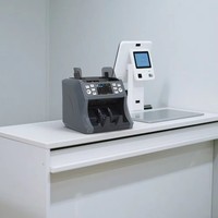 Compteur de billets multi-devises de qualité bancaire WEIRONG avec reconnaissance automatique, vitesse de 1200 pièces/min, imprimante externe et calibrage CIS