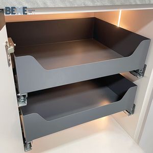 Accessoires de cuisine modernes : Organiseurs de tiroirs, panier coulissant à quatre côtés en plaque nanométrique, rangement écologique pour tiroirs de cuisine - Product Image 1
