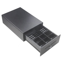 Tiroir-caisse électronique GSAN compact 230 mm USB RJ11 sécurisé pour caisse de magasin avec plateau amovible pour le commerce de détail, 4 compartiments billets, 6 compartiments pièces