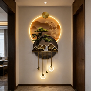 Lámpara LED <span class=keywords><strong>de</strong></span> Lujo, Arte Mural Moderno, Decoración <span class=keywords><strong>de</strong></span> Pared para el Hogar, Lámpara <span class=keywords><strong>de</strong></span> Pared Moderna para Porche, Cuadro Colgante para Paisaje - Product Image 4