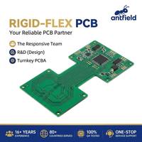 Placa de Circuito Impreso Rígido-Flexible (PCB) Robot HDI para Control Industrial, Ensamblaje de PCB para Control Industrial, Placa de Sección Flexible de 2-6 Capas con Recubrimiento de Oro por Inmersión