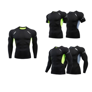 Ensemble d'entraînement personnalisé OEM pour hommes - T-shirt à manches courtes et short ajustés à séchage rapide pour la gym, la course et l'entraînement - Vente en gros usine - Product Image 1