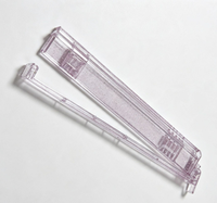 Poussoir de tuiles de mahjong multicolores style américain, ensemble de règle de poussée transparente et portable pour le jeu de mahjong
