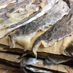 หนังปลาค็อดแช่แข็งสำหรับผลิตคอลลาเจนอาหารสัตว์เลี้ยงผลิตภัณฑ์จากอาหารทะเลที่ถูกจับได้จากมหาสมุทรใช้ในการแปรรูปและส่งออก - Product Image 4