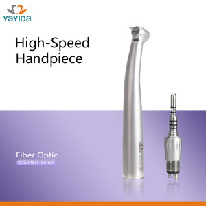 YAYIDA Pieza de mano dental de acero inoxidable con fibra óptica, 4/6 orificios, acoplamiento rápido, alta velocidad para uso odontológico - Product Image 3