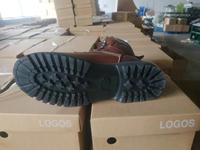 Vente en gros de chaussures de sécurité en cuir de vachette Goodyear résistantes à l'huile de couleur marron pour sécurité des mineurs avec embout et plaque en acier