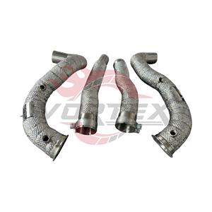 Tuberías de Escape Térmicamente Blindadas Vortex para Mercedes-Benz AMG GT GTS 4.0T con Manta Térmica de Alta Temperatura y Tuberías de Conexión, Juego de 4 Piezas - Product Image 2