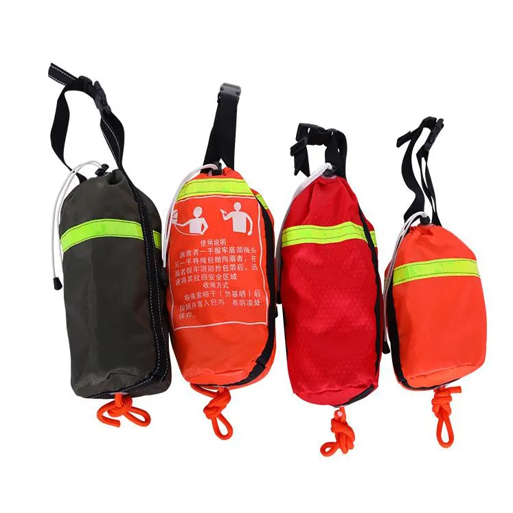 Reflective Water Floating Life Line Rescue Throw Bag with 50 ft 15 Meters Buoyant Water Safety Throw Rope