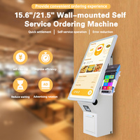 Kiosques de commande en libre-service de 21,5 pouces pour restaurants, avec système Android 11, affichage numérique du menu sur table, machine de commande automatique