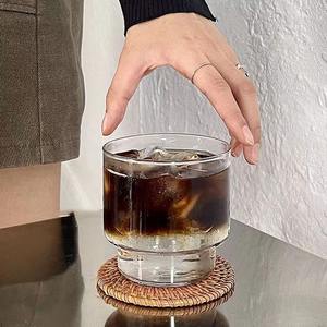 Bicchiere per Caffè <span class=keywords><strong>Freddo</strong></span> 56H Stile Instagram Bottiglia d'Acqua in Vetro Resistente al Calore Impilabile Tazza da Ristorante per Cold Brew <span class=keywords><strong>Latte</strong></span> - Product Image 1