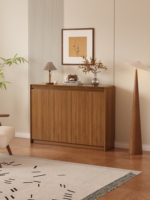 Meuble de rangement moderne en bois de style japonais pour salon, console d'entrée, grande commode de chambre à coucher