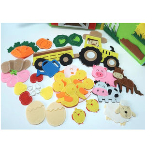 동물 펠트 활동 책 패턴 DYI 아이들을위한 조용한 책 재봉 2 3 4 세 아기 소프트 북 튜토리얼 - Product Image 6