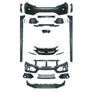 2025 nouveau Style vente entière nouveau Style pare-chocs de voiture pièces Kit de carrosserie adapté pour Honda <span class=keywords><strong>Civic</strong></span> Hatchback 2016-2021 et berline mise <span class=keywords><strong>à</strong></span> niveau - Product Image 2