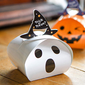 DAMAI Halloween Small Gift <b>Box</b> Cartoon Pumpkin Pastry Biscuit Cake Packaging Ready Stock Pumpkin <b>Cookies</b> <b>Box</b> for Kids Party - Product Image 4