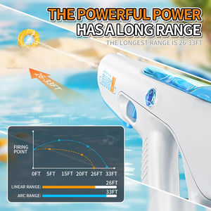 Pistolet à eau électrique à recharge automatique pour l'été, plage, jardin, extérieur, batterie rechargeable, grande capacité, jouet - Product Image 5