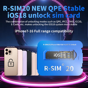 Nueva Actualización R-SIM 20 Nueva Tarjeta SIM de Desbloqueo QPE Estable IOS18 para iPhone IOS 7-16 Pro Max MSDK4 Gevey SIM Turbo RSIM - Product Image 5