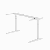 Bureau électrique ergonomique moderne multicolore, durable, à double moteur, réglable en hauteur sur 3 niveaux, pour le bureau