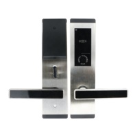 Cerradura Inteligente de Acero Inoxidable Pulido con Aplicación TTlock, Teclado Impermeable sin Llave, Desbloqueo con Contraseña y Tarjeta para Uso en Hoteles