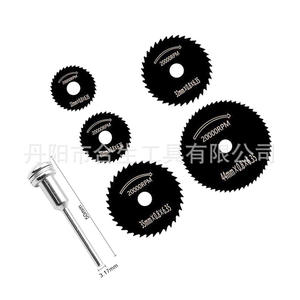 Juego de 6 hojas de sierra redondas HSS para amoladora eléctrica, corte de madera y metal, 125 mm, borde continuo, multiusos - Product Image 2