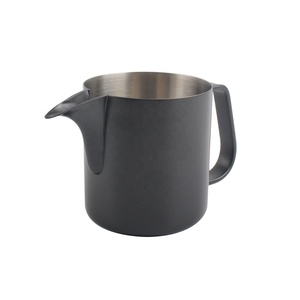 350ml With Latte Art Spout For Coffee Making Black Stainless Steel <b>Milk</b> Jug - Product Image 6