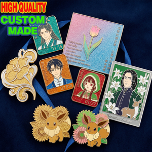 Pins de esmalte 3D personalizados con relieve, insignias metálicas de castillo mágico, pin de solapa de película premium, paquete a granel al por mayor para sudaderas con capucha y mochilas - Product Image 2