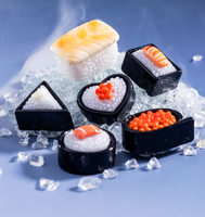Supplier Gantungan Kunci Resin Makanan Jepang 3D Bentuk Donat Permen Lolipop Flatback, Salmon Sushi, Wine, Ikan, Nasi Kepal, Ramen