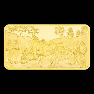 Batangan Emas Lapis Emas Peringatan Salib Yesus Grosir untuk Koleksi - Product Image 5