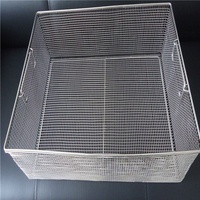 Panier en maille métallique en acier inoxydable pour stérilisation, plateau d'autoclave médical et panier à pain de cuisine