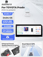 Sistema Multimedia para Auto DUDUAUTO DUDU7 A7870 AKM7739 VELVET DSP QLED para Toyota Prado 2024-Presente J250 Nuevo