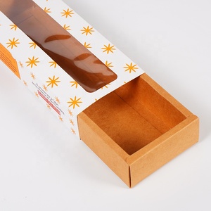 Eco-friendly Foldable Kraft Paper <strong>Rectangle</strong> Slide Custom Slide Gift <strong>Packaging</strong> Cardboard Drawer Box with Matt Lamination - Product Image 3