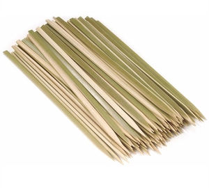 Eco-Friendly Natural Bamboo <strong>Barbecue</strong> Flat Skewers Disposable Bamboo Skewers, Skewers <strong>Barbecue</strong> Long Handle Charcoal Grill Type - Product Image 2
