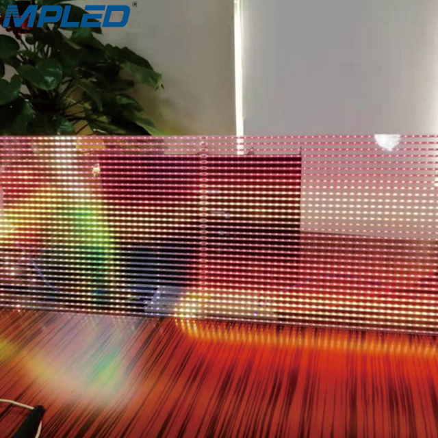 MPLED LED Display Glass Transparent Flexible Screen Indoor Colorful LED Board Sign LED Film Screen New Technology Invisible PCB